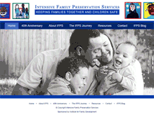 Tablet Screenshot of intensivefamilypreservation.org